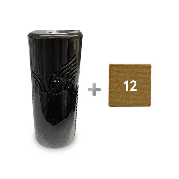 Commercial Air Freshener Dispenser, Single Fan, Black, Oceanside and Dispenser, 12PK